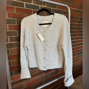 Abercrombie & Fitch Women's Cream Cardigan